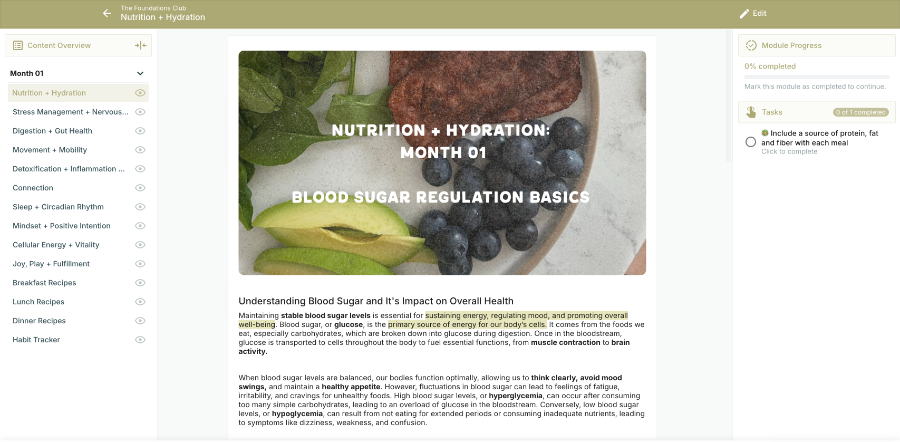 a Foundations Club monthly article